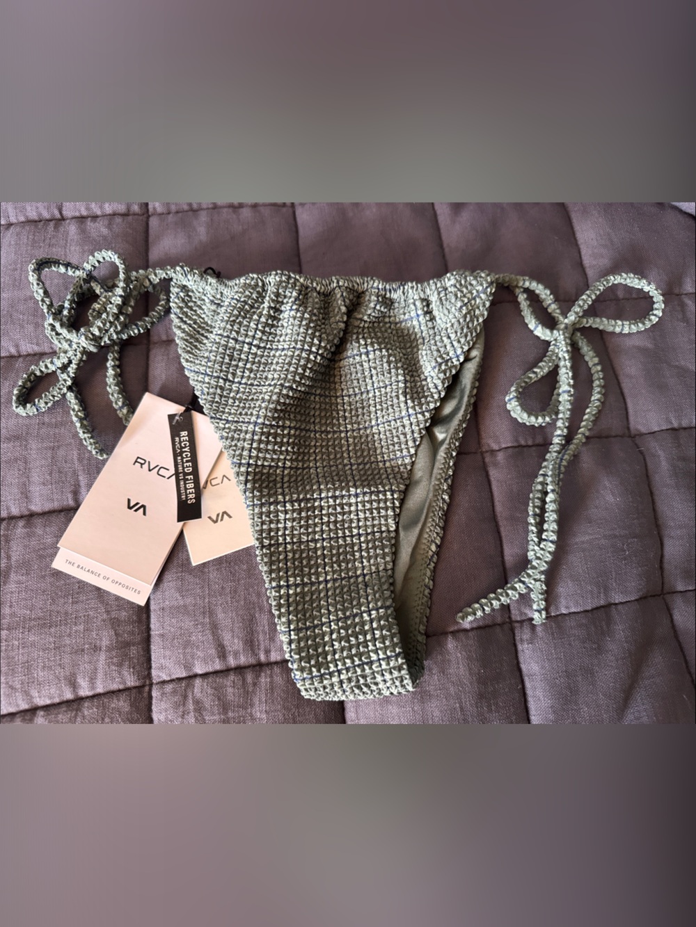 RVCA Textured Bikini Bottom
